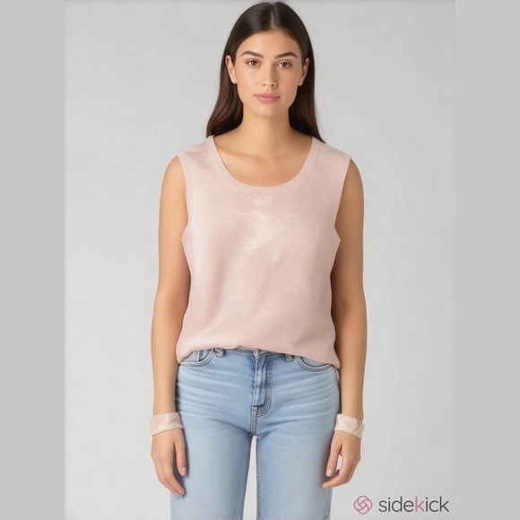 Talbots Pink Cashmere Sweater Vest Vintage 80s 90s - Picture 1 of 3